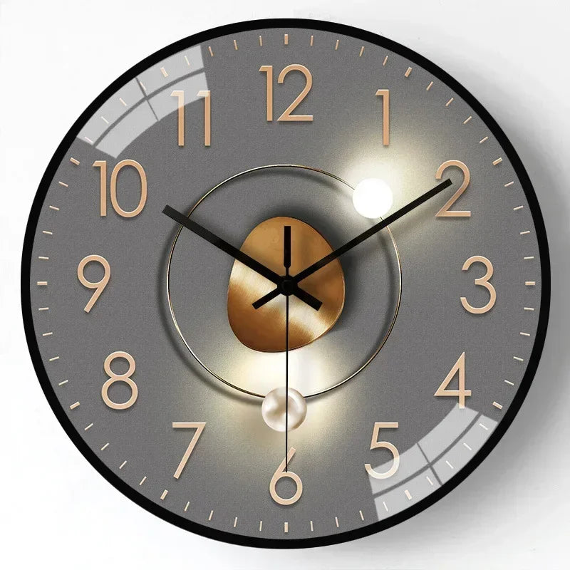 QuietAura Clock - Wall Clock - Classic Style - Silent Timekeeping