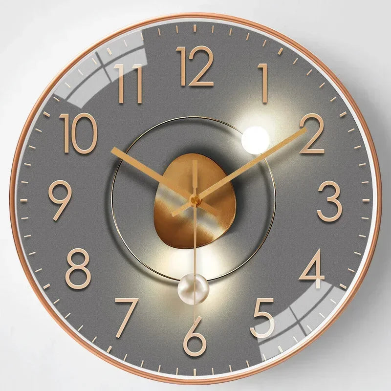 QuietAura Clock - Wall Clock - Classic Style - Silent Timekeeping