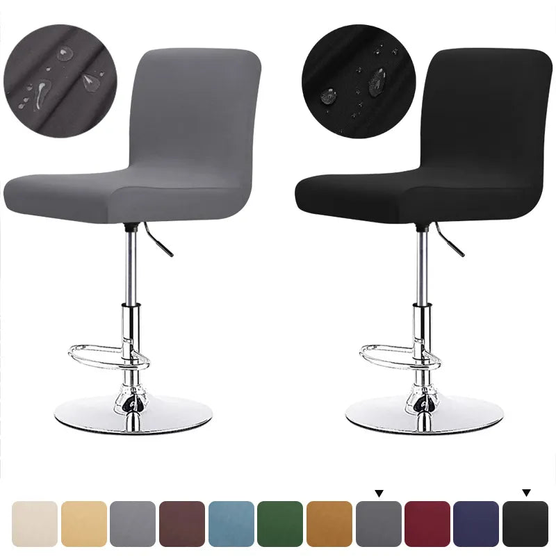 Sable Bar Stool Cover - Universal Stretch Fabric, Elegant Design 2