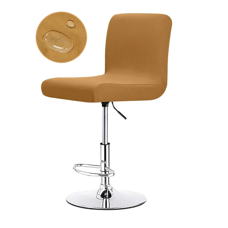 Sable Bar Stool Cover - Universal Stretch Fabric, Elegant Design 7