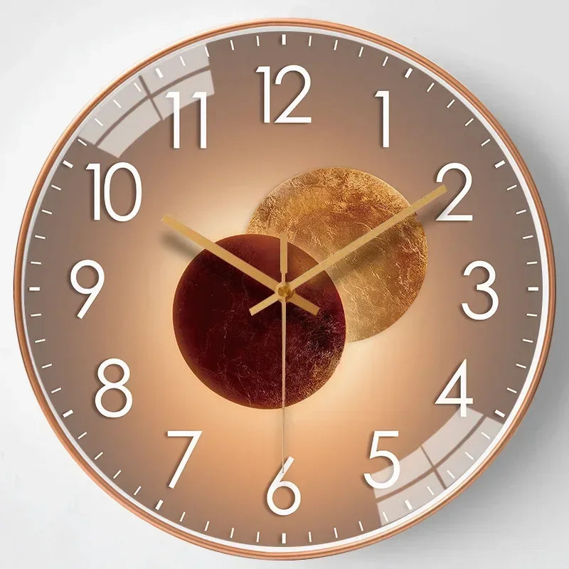 QuietAura Clock - Wall Clock - Classic Style - Silent Timekeeping