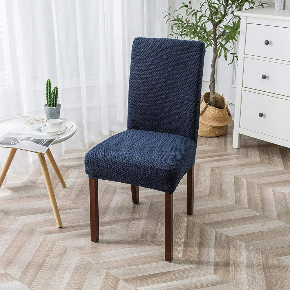 Sierra Dining Chair Cover - High Elasticity Jacquard Velvet, Machine Washable 10