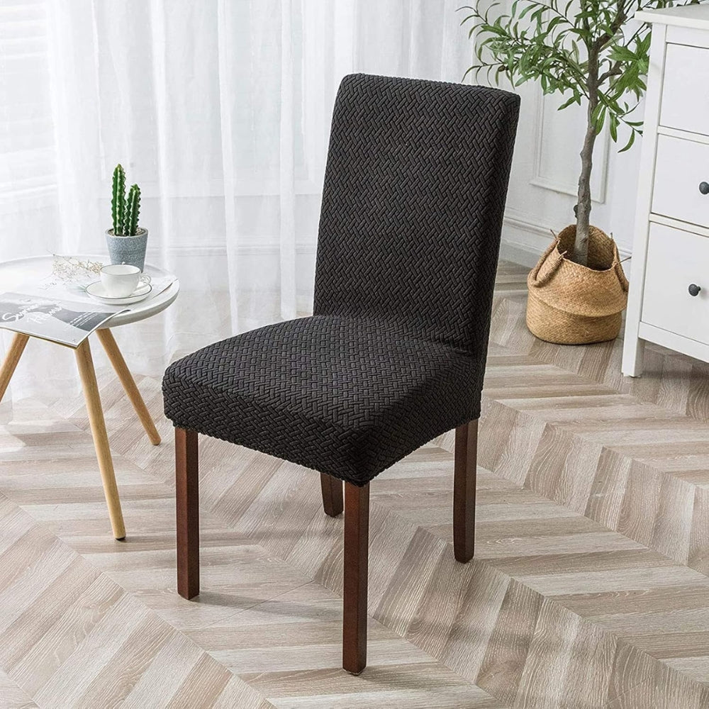 Sierra Dining Chair Cover - High Elasticity Jacquard Velvet, Machine Washable 6