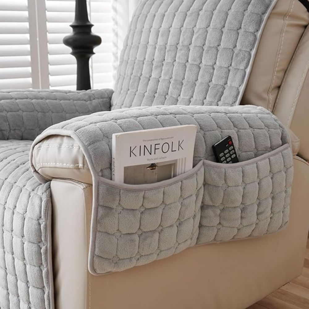 Sierra Recliner Cover - Microfiber Blend, Non-Slip Fit, Pet Friendly 6