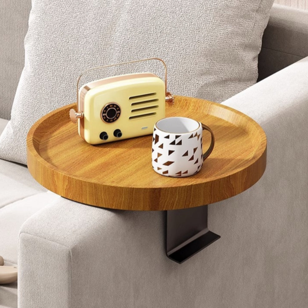 Sofara Armrest Tray Table - Solid Wood, Adjustable Design 0