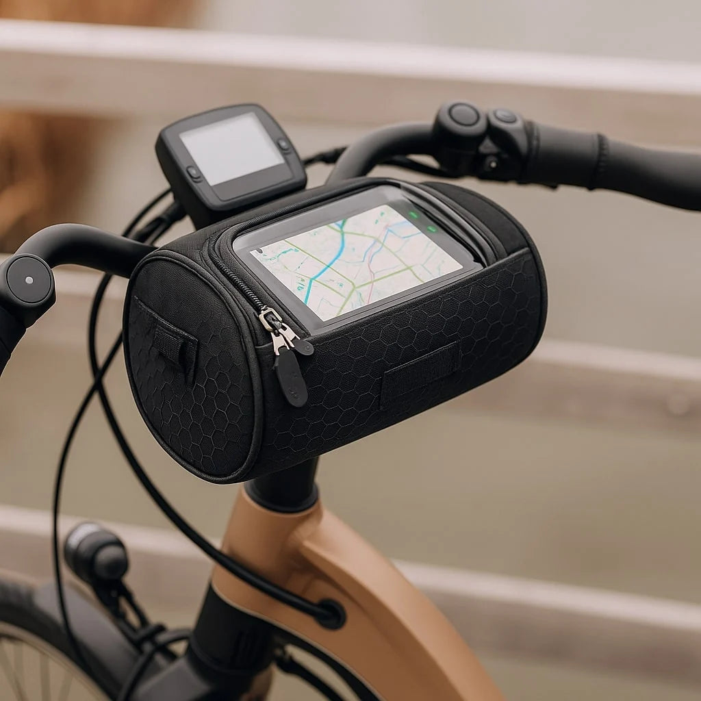 Tourix Handlebar Bag - Nylon with Touchscreen Phone Compartment 0