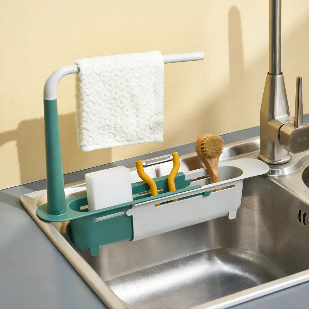 Tresco Under Sink Organizer - Telescopic, Rustproof Kitchen Sink Caddy 0