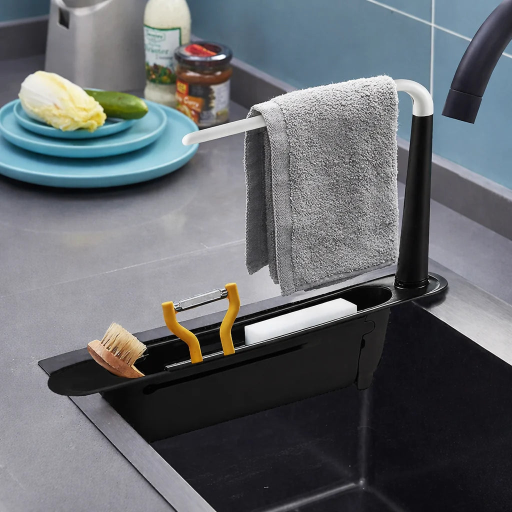 Tresco Under Sink Organizer - Telescopic, Rustproof Kitchen Sink Caddy 1