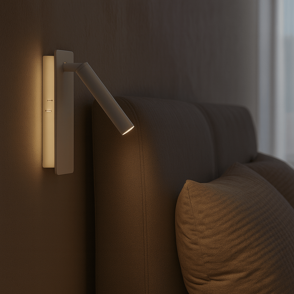 Twirllite LED Lamp - Rotatable Wall Light, Adjustable Brightness 0