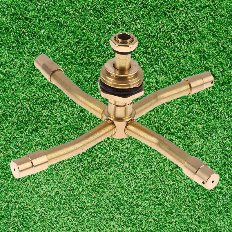 SpinJet Pro – 360° Brass Garden Sprinkler – Adjustable Watering System