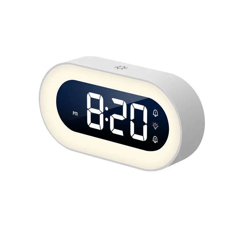 GlowTime Clock – LED Alarm Clock with Night Light – Smart Bedside Essential