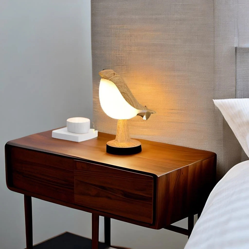 Serenwing – Sculptural Touch Night Lamp with Aromatherapy