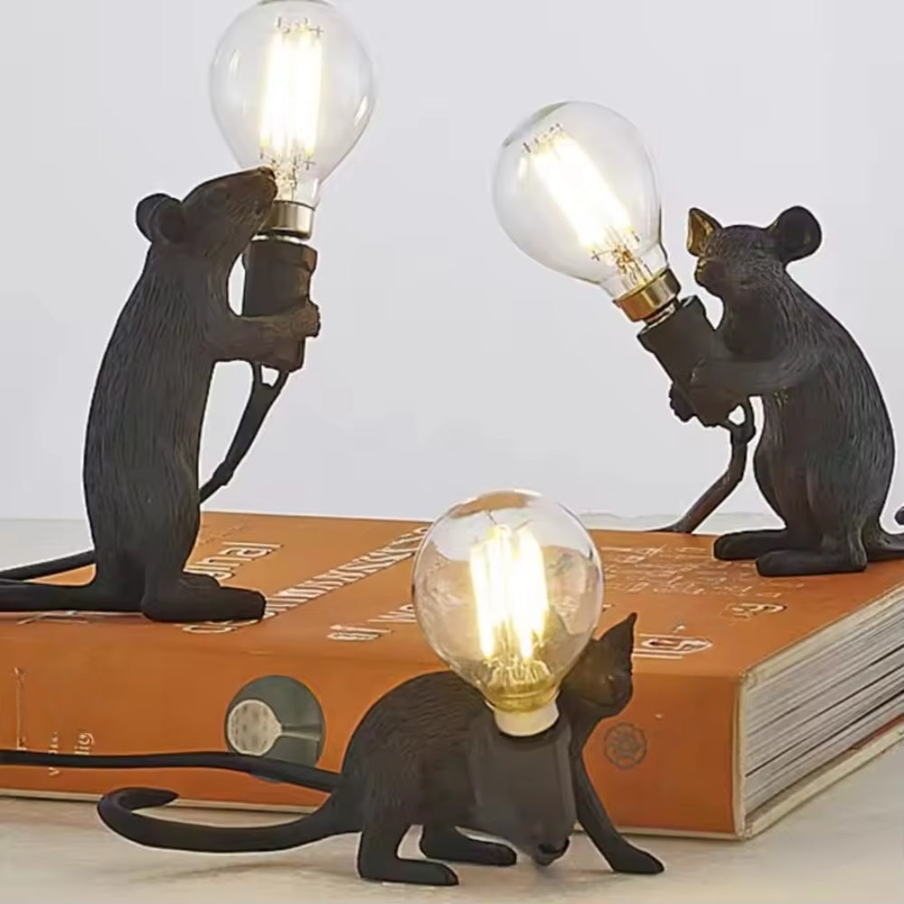 Mouselle – Art Deco Mouse Table Lamp