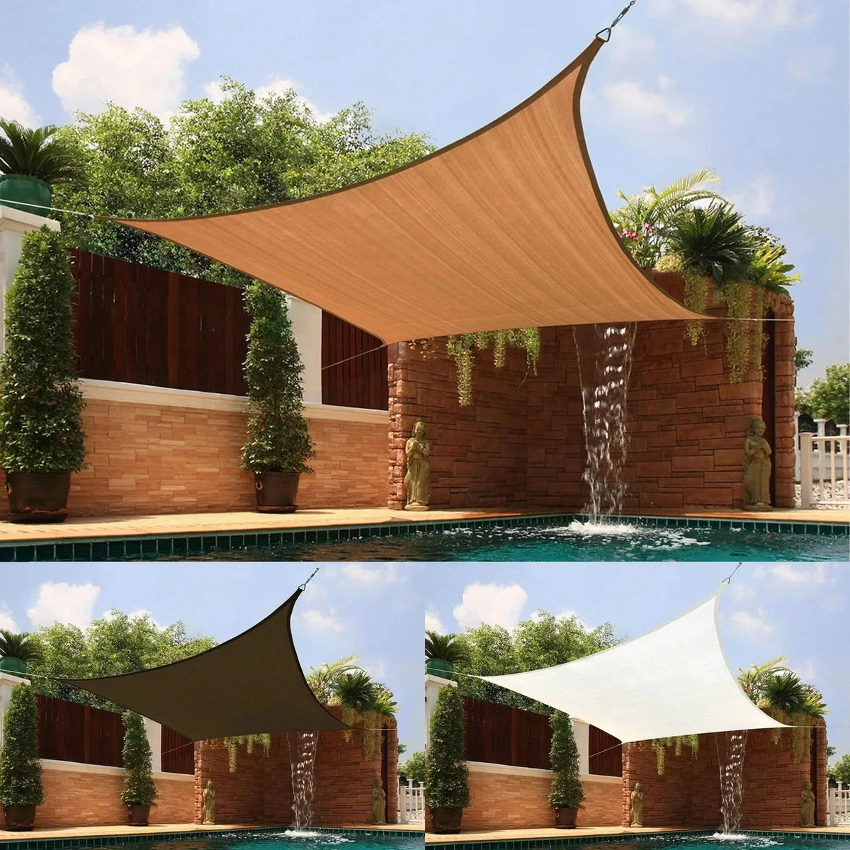 ShadeNest Flex – Waterproof Sun Shade Sail – Portable UV Protection Canopy
