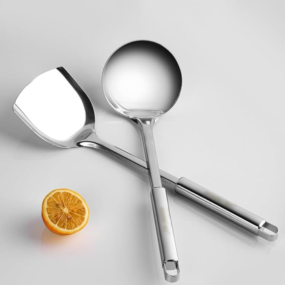 SteelMaster Set - Stainless Steel Cooking Utensils - Durable Design - Kitchen Essentials