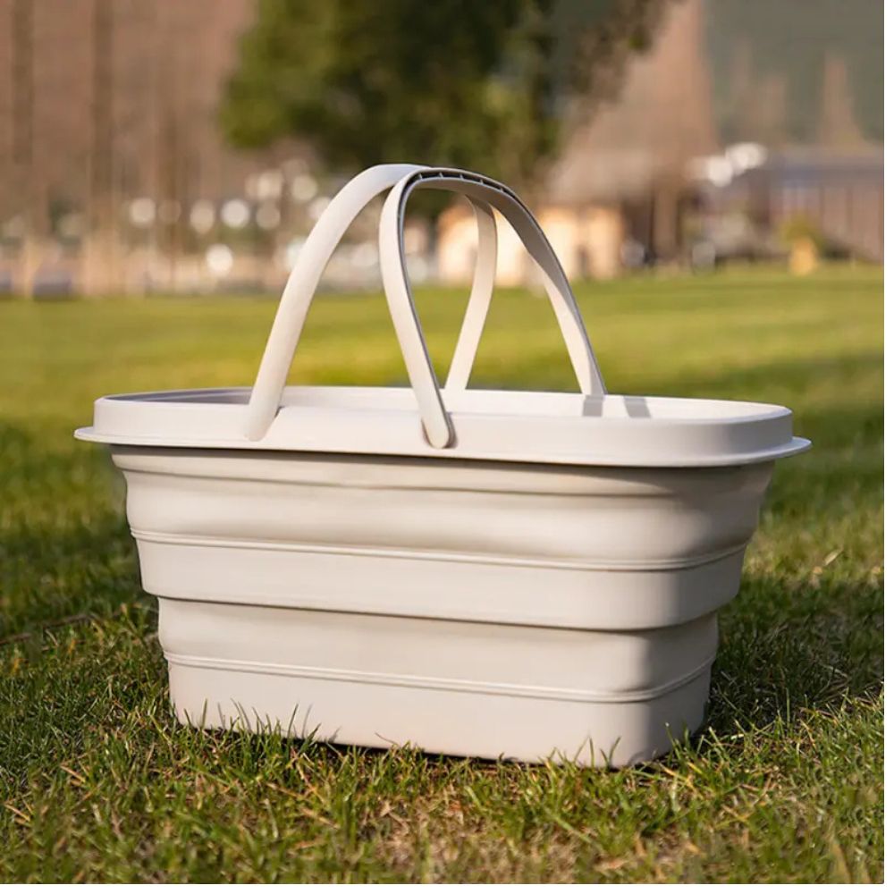 FlexTote - Collapsible Utility Basket - Modern Style - Space Saving