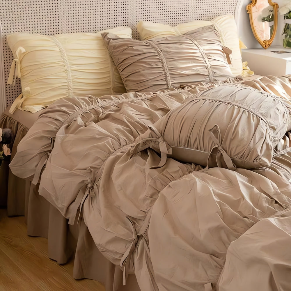 RoyalRuffle – Vintage Lace Bedding 4-Piece Set