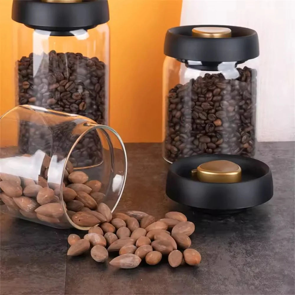 AeroVac Coffee Canister - Vacuum-Sealed Glass, Airtight Storage 4