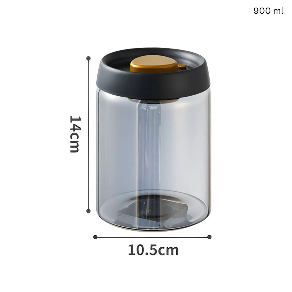 AeroVac Coffee Canister - Vacuum-Sealed Glass, Airtight Storage 6