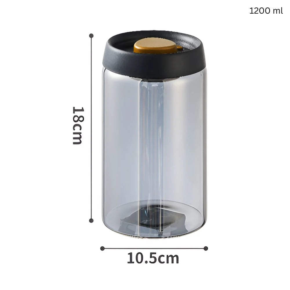 AeroVac Coffee Canister - Vacuum-Sealed Glass, Airtight Storage 7