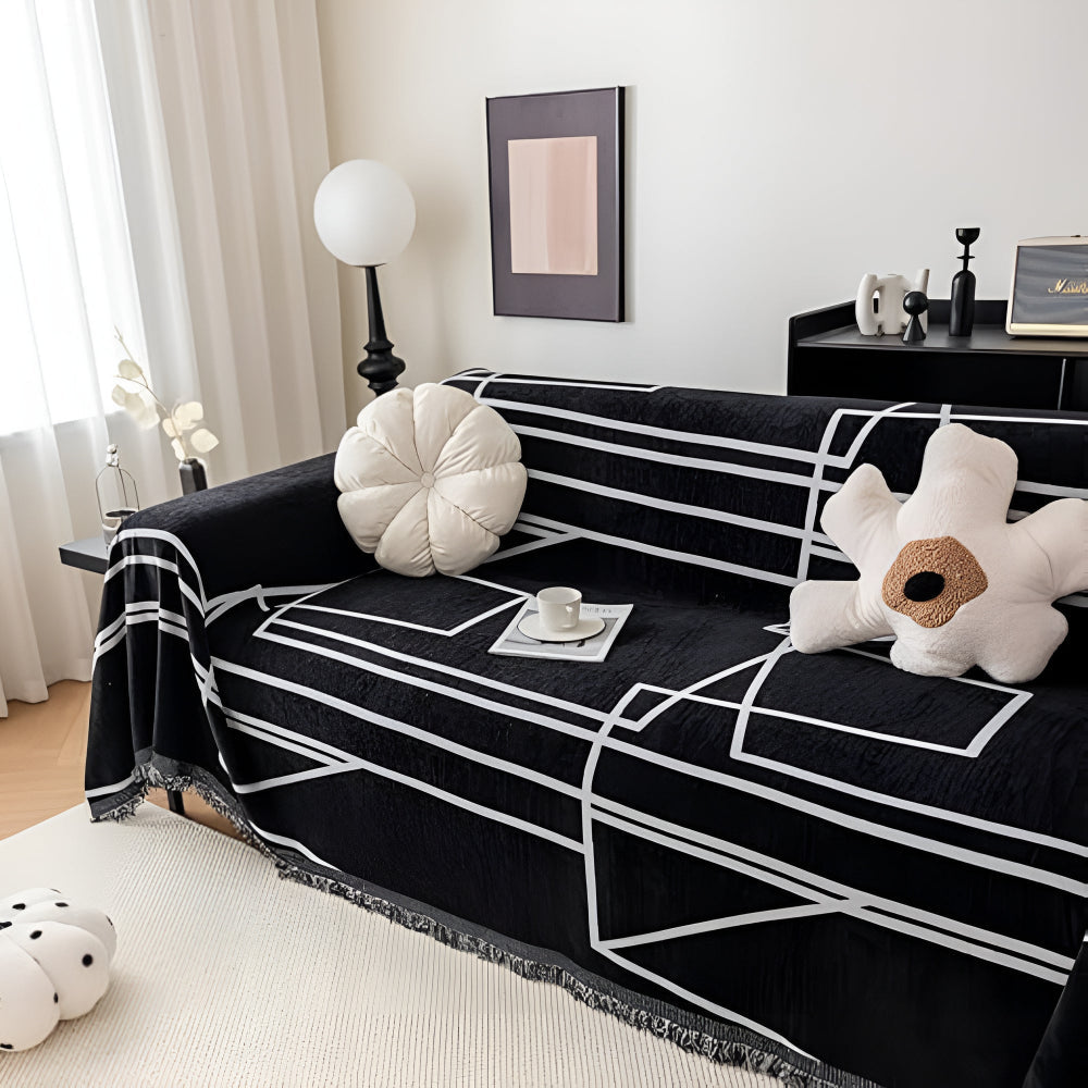 Aero Sofa Cover - Microfiber Blend, Modern Design for Sectional and Couch Protection 4
