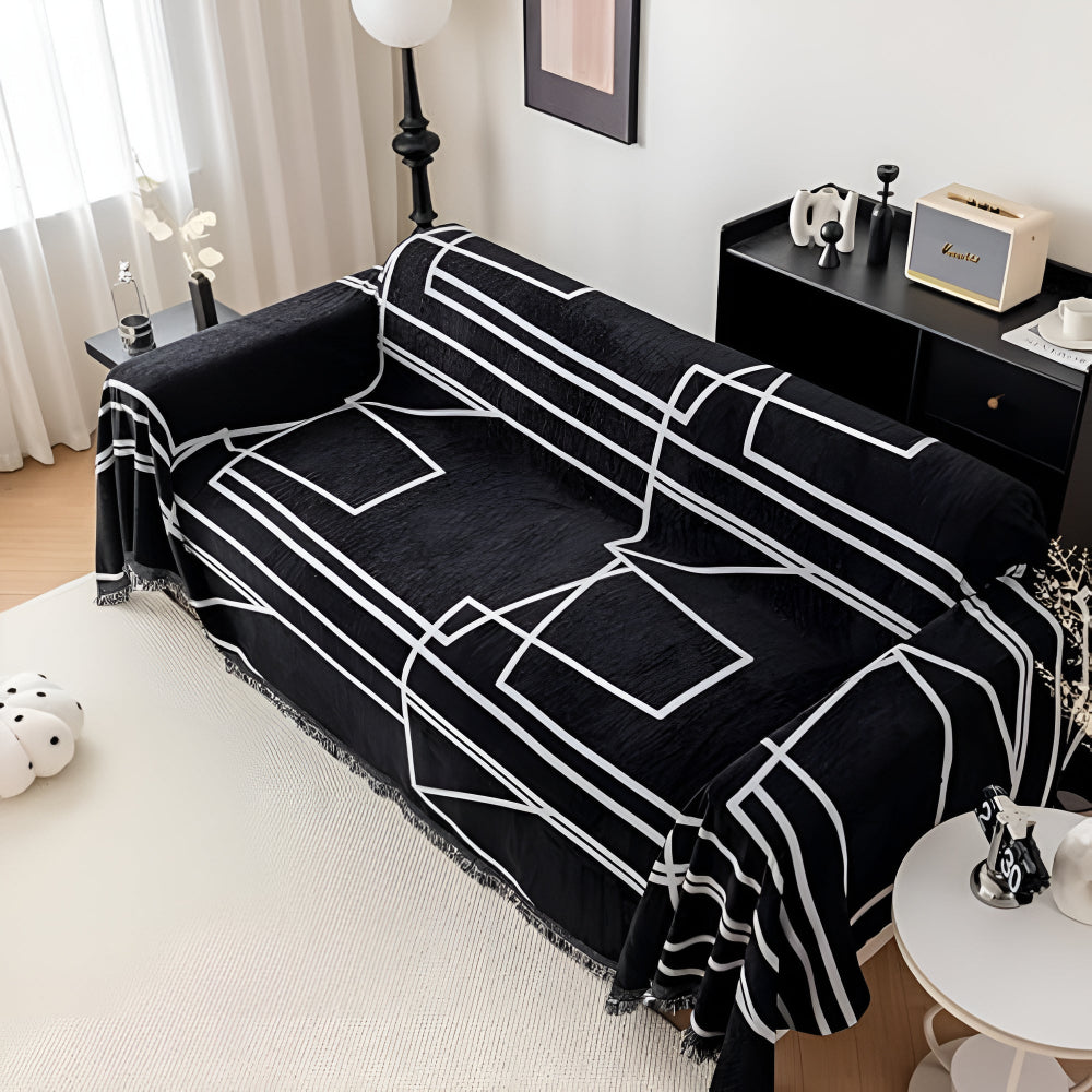 Aero Sofa Cover - Microfiber Blend, Modern Design for Sectional and Couch Protection 5