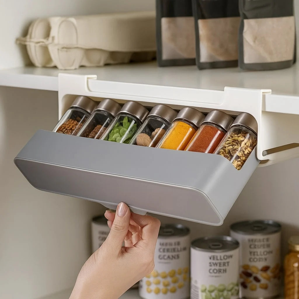 Alera Spice Rack Organizer - Under-Shelf, 6 Containers 0