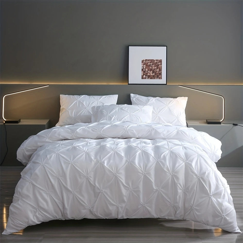 AmoreEase – Pinch Pleat Duvet Cover Set