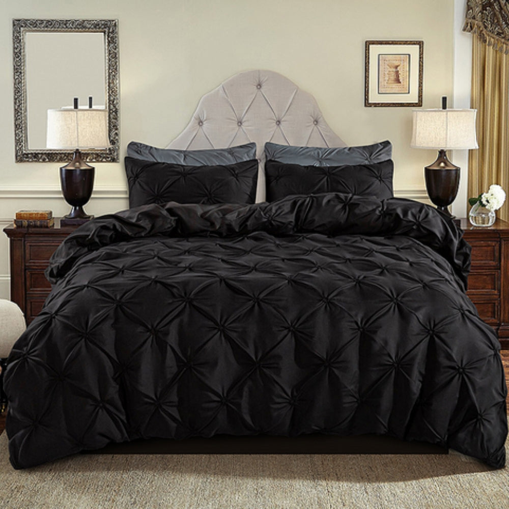 AmoreEase – Pinch Pleat Duvet Cover Set