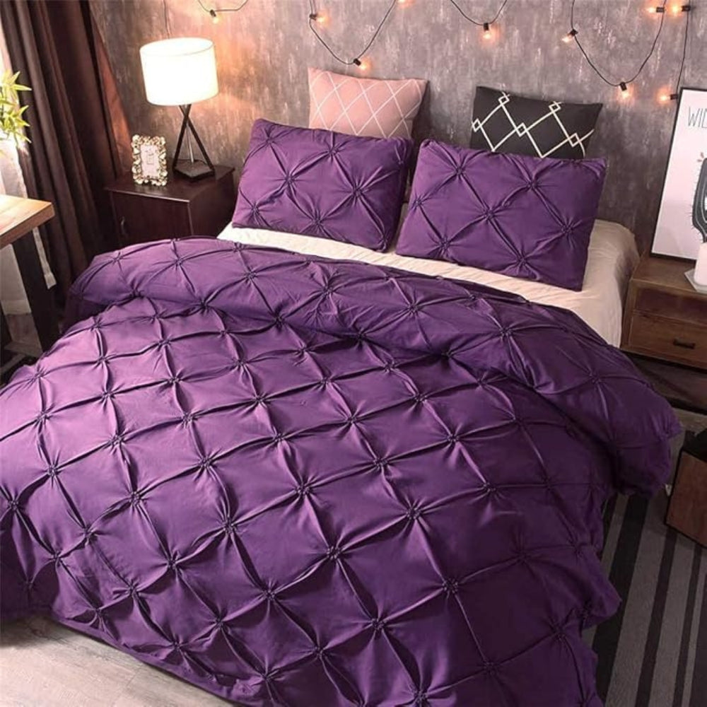 AmoreEase – Pinch Pleat Duvet Cover Set