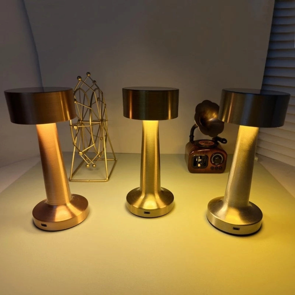 Aurelia Desk Lamp - Rechargeable Aluminium, Touch Control 1