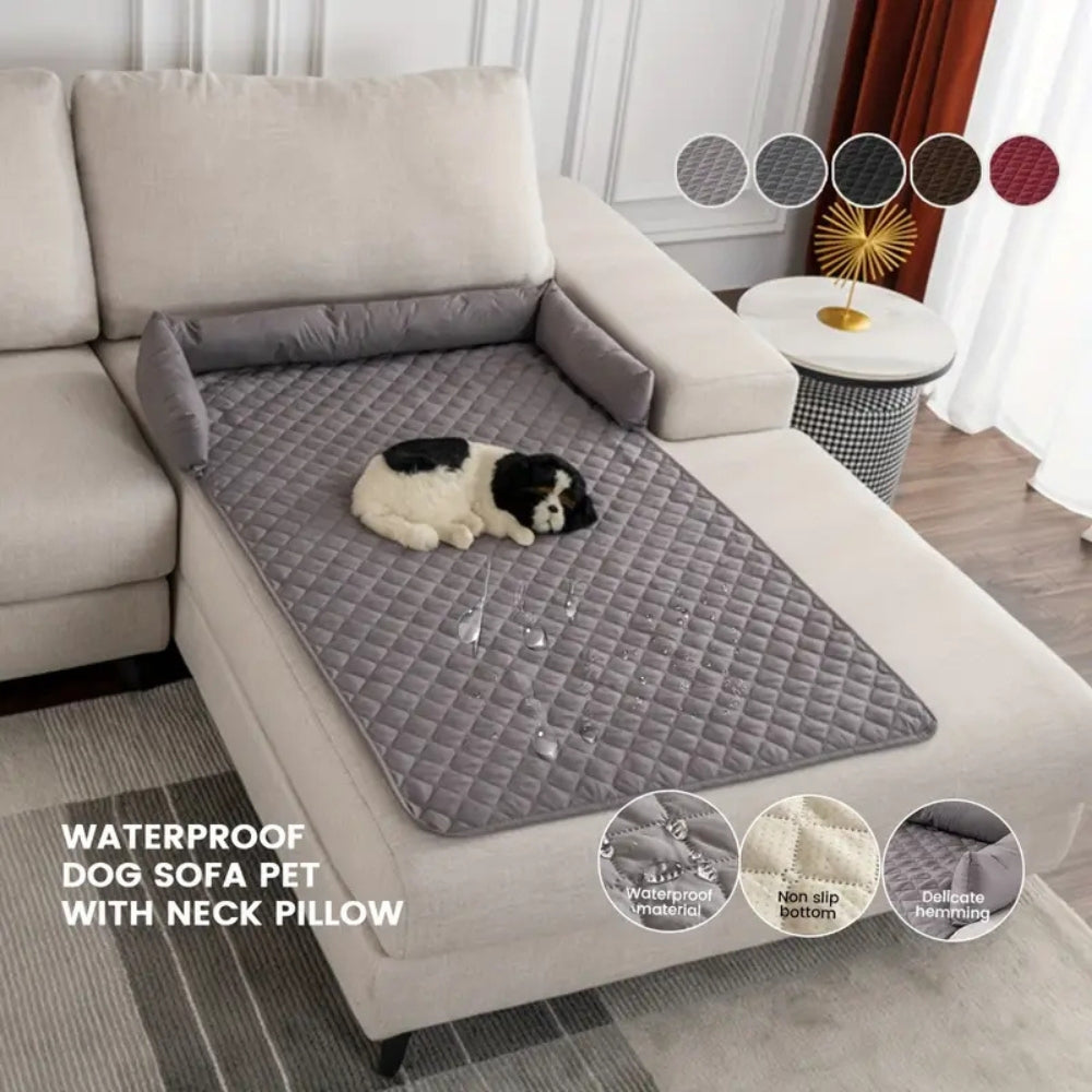 Breeze Pet Couch Cover - Water-Resistant Quilted Protector, Bolstered Comfort 8