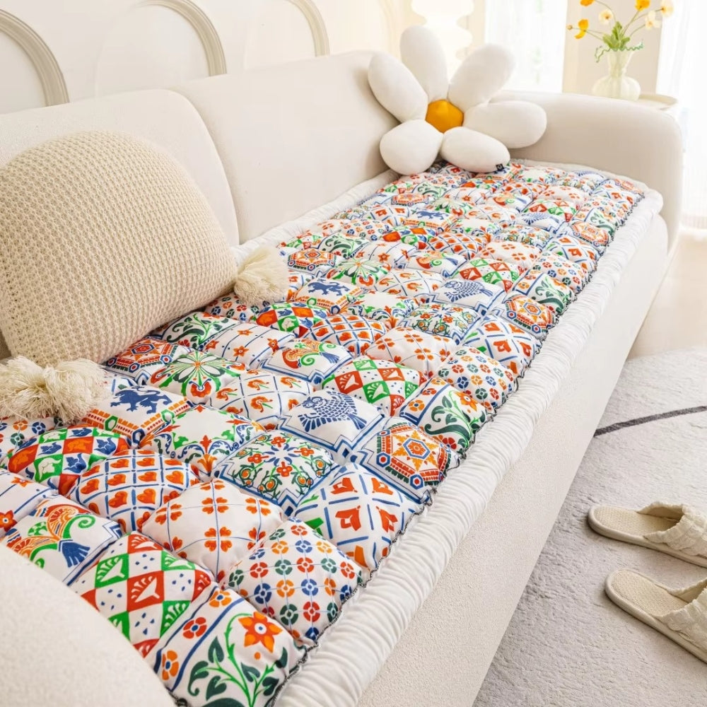 Breeze Sofa Cover - Extra-Thick Microfiber, Bohemian Style 9