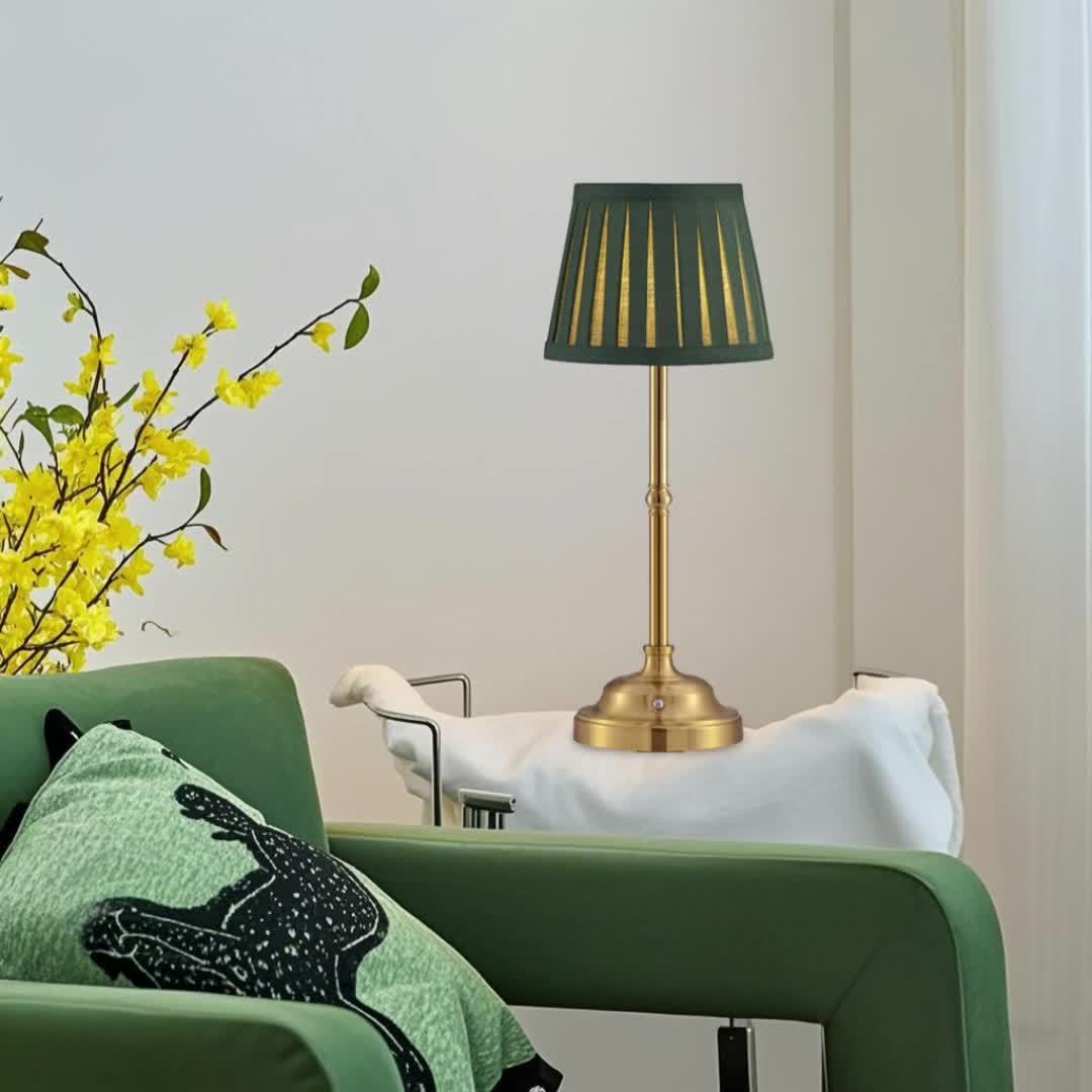Caden Table Lamp - Cordless Brass, Touch Dimmable, LED 1