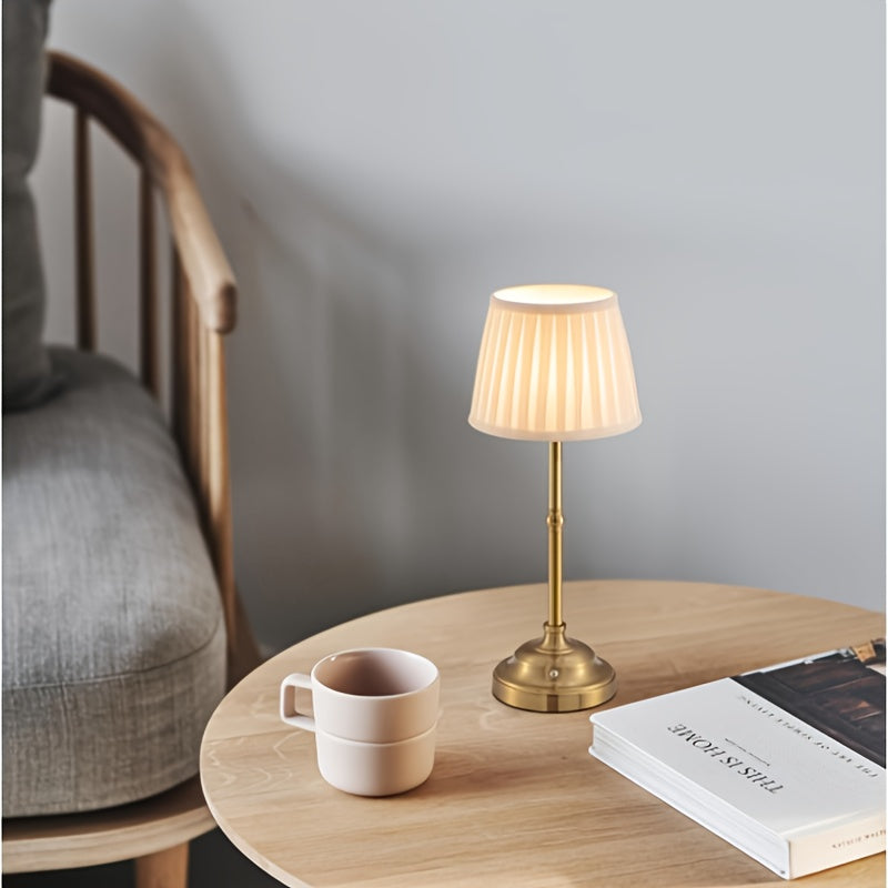 Caden Table Lamp - Cordless Brass, Touch Dimmable, LED 4