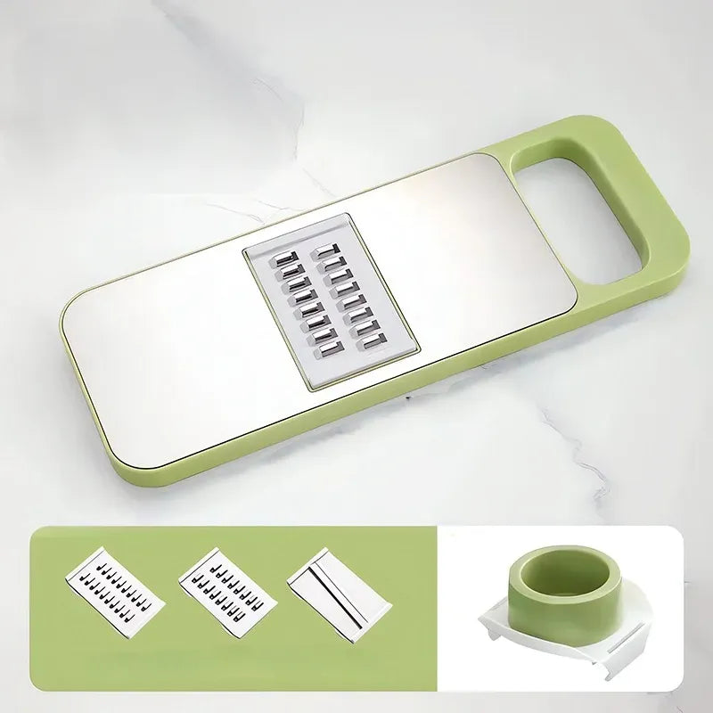 CaliPrep Vegetable Slicer - Multi-Function Cutter with Interchangeable Blades 0