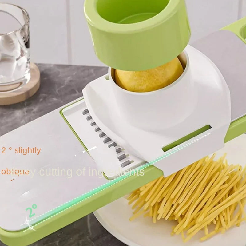 CaliPrep Vegetable Slicer - Multi-Function Cutter with Interchangeable Blades 5