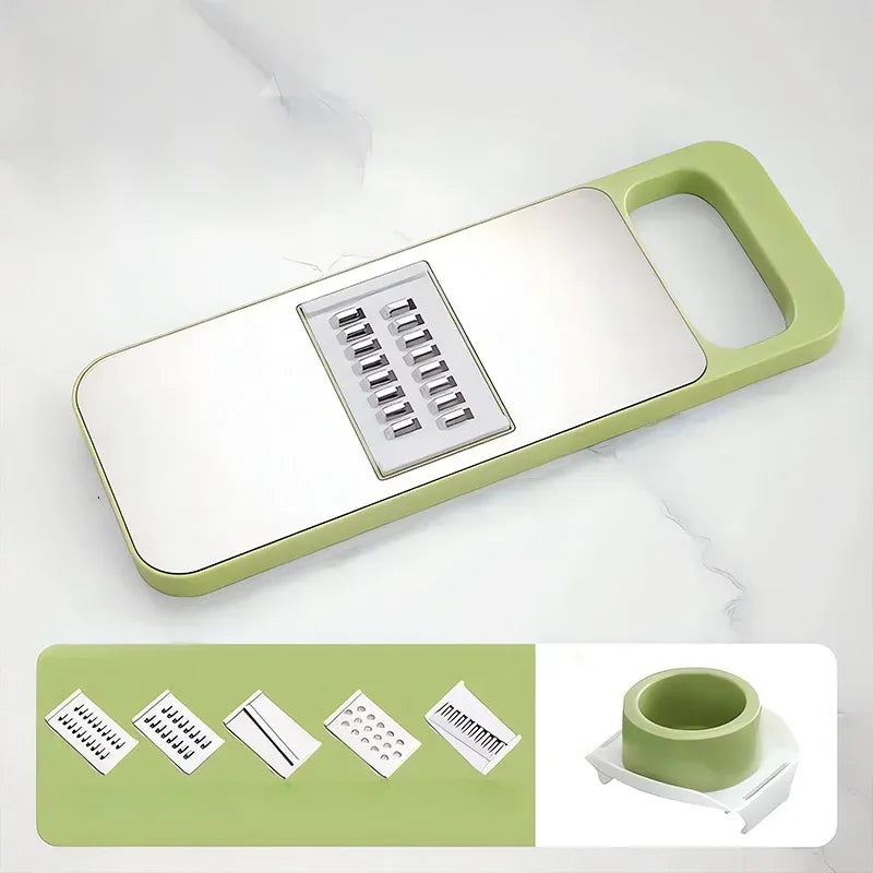 CaliPrep Vegetable Slicer - Multi-Function Cutter with Interchangeable Blades 9