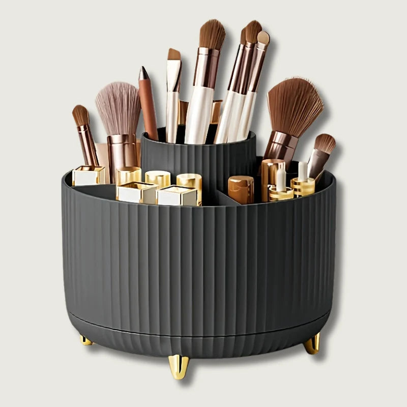 Celesta Makeup Organizer - 360° Rotating, Five Compartments 1