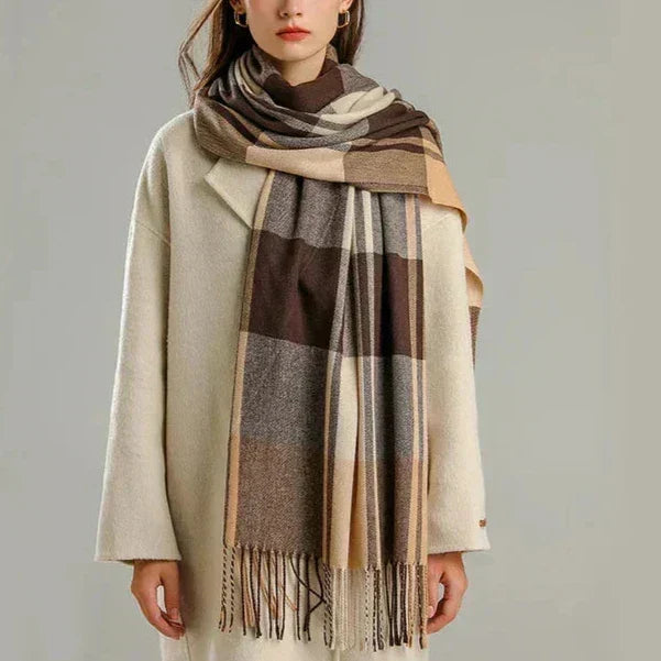 Checked Scarf - Soft Fabric, Warm, 90x90 cm, Classic Pattern for Women, Autumn & Winter Fashion 2