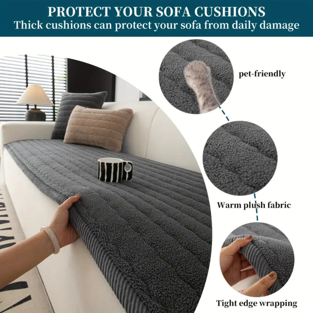 LuxeRest – Plush Sofa Protector