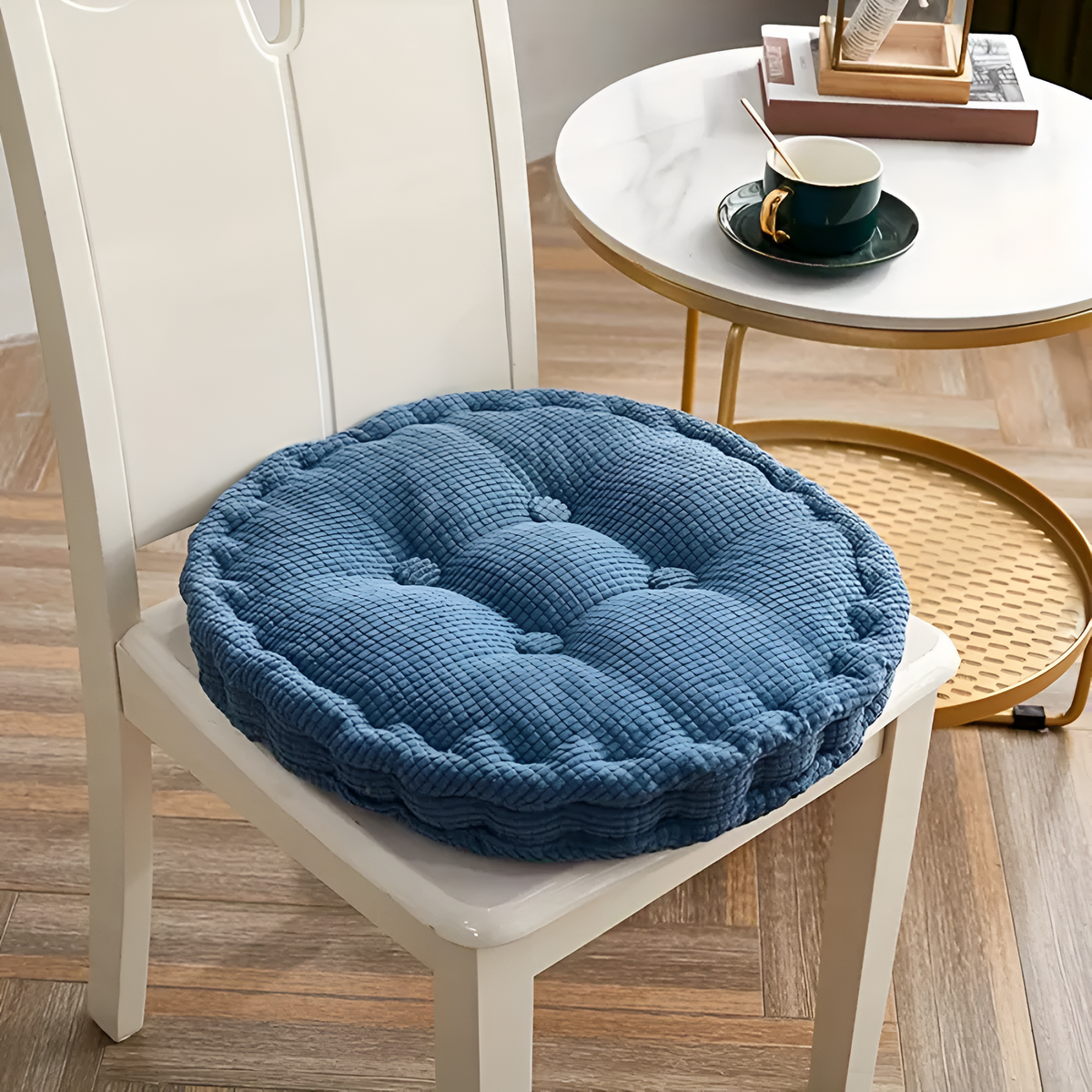 Cora Dining Chair Cushions - Soft Corduroy, Stackable Design 7