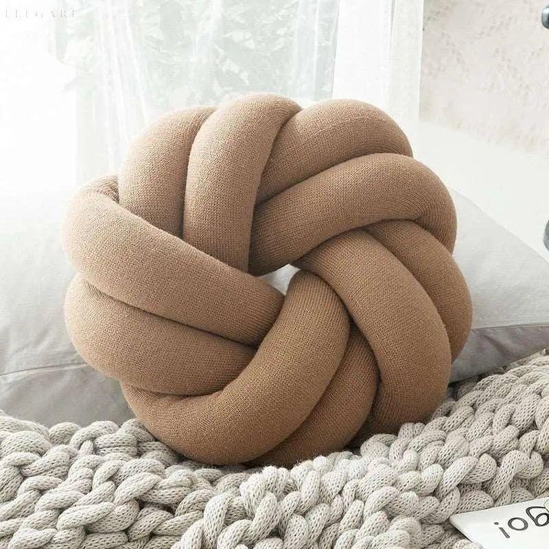 KnotLoom – Handcrafted Cotton Knot Pillow