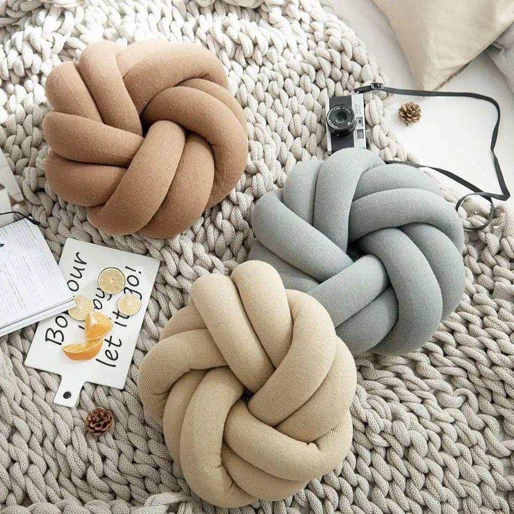 KnotLoom – Handcrafted Cotton Knot Pillow