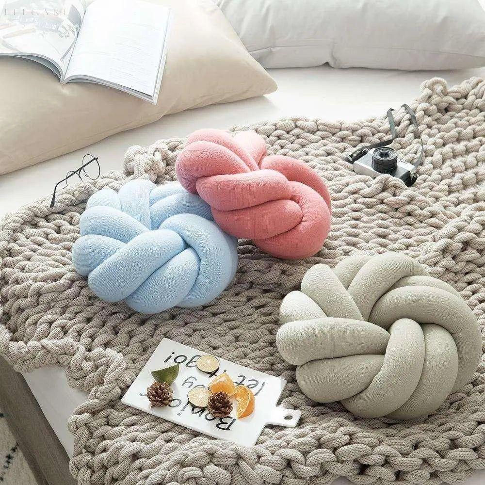 KnotLoom – Handcrafted Cotton Knot Pillow