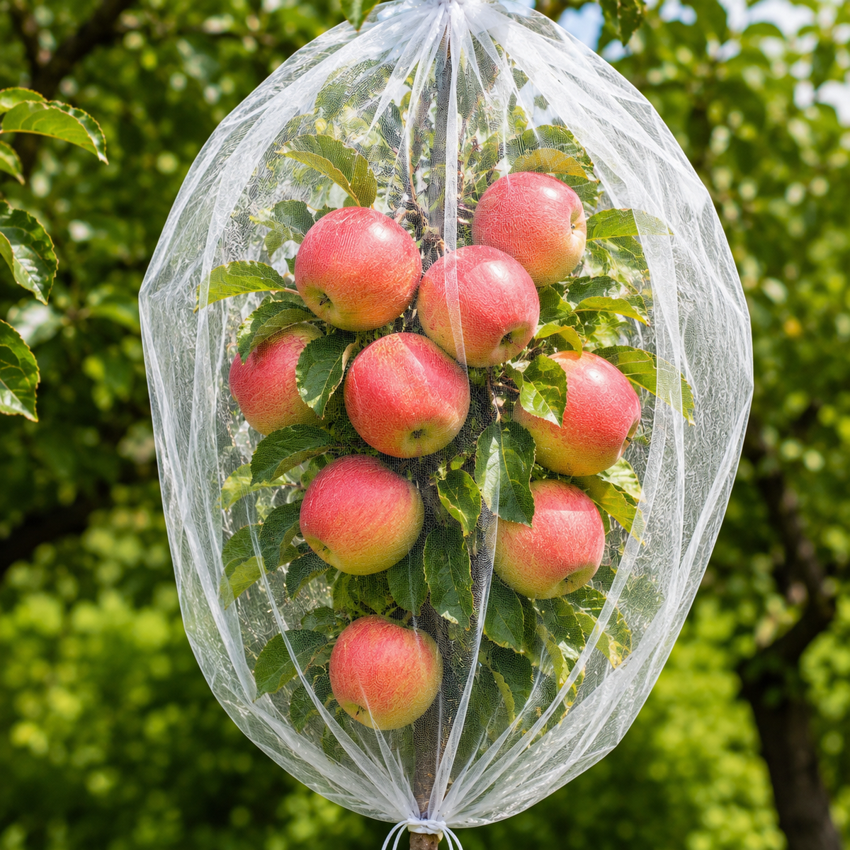 CrispShield Fruit Tree Bags - Breathable Mesh, Drawstring Closure 2