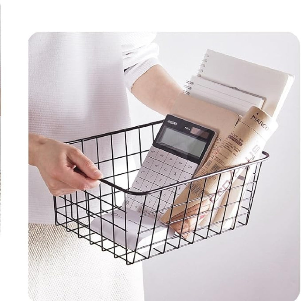 Daxon Storage Basket - Durable Iron, Compact Design 3