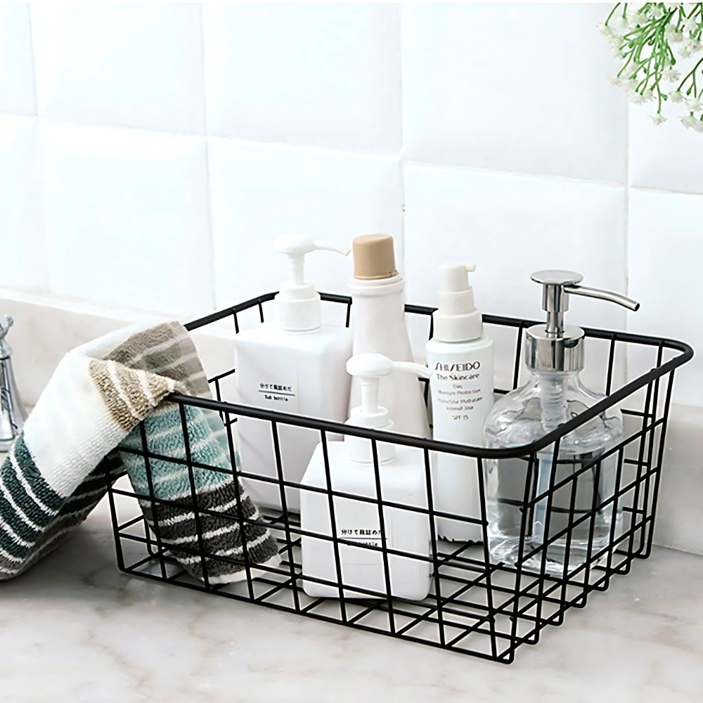 Daxon Storage Basket - Durable Iron, Compact Design 5