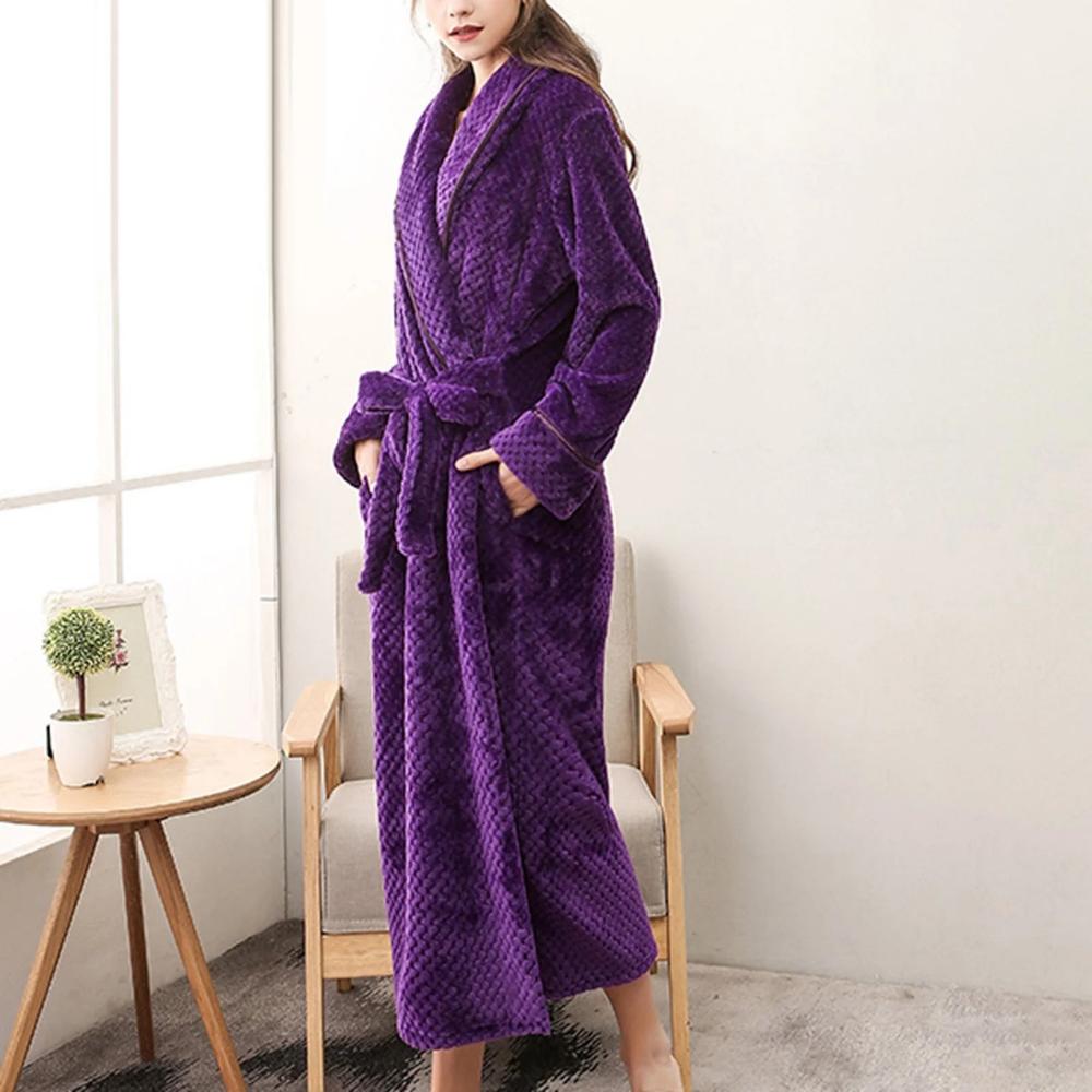 Dazzle Fleece Bathrobe - Soft Cozy Unisex, Perfect for Lounging 5