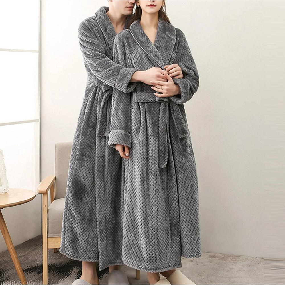 Dazzle Fleece Bathrobe - Soft Cozy Unisex, Perfect for Lounging 9